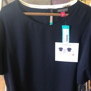 Vince Camuto Midnight Blue Top